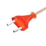 Commercial Direct 2.5A 2 Pin Plug Power Cords Black Kettle Plug with IEC60320 C7