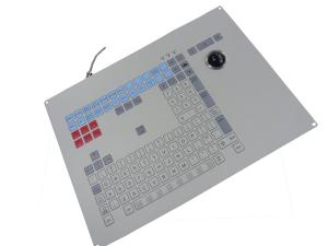 Quality Ruggedized Trackball Industrial Membrane Keyboard Water Proof and Scratch Proof wholesale
