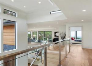 Quality Residential Balcony Stainless Steel And Glass Balcony Railings 1000mm Balustrade Height wholesale
