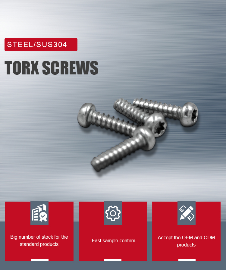 Metric Zinc Plated Torx Pan Head Self-tapping Screws for Long-lasting Performance