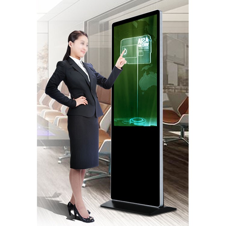 Free stand 55" inch interactive capacitive multi touch screen display CAPT touch monitor with Win10/11 PC or Android OS Kiosk