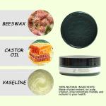 Customize Logo Black Edge Control Wax Covering Gray Hair Anti-Frizz Moisturizes