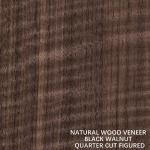 American Natural Walnut Wood Veneer Quarter Cut Straight Figured For High Class