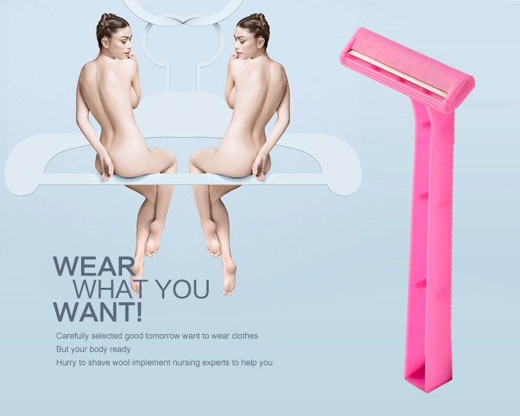 Personal Care Plastic Shaving Razor , Single Blade Razor For Women