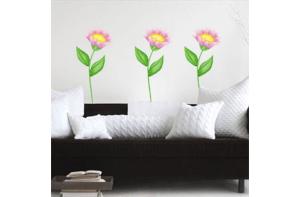 Quality Novelty Flower Removable Vinyl Wall Sticker P2-01A wholesale