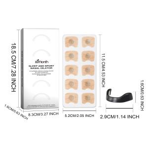 Quality 30 PCS OEM Performance Sweat Proof Magnetic Nasal Strips Magnet Custom Shape Size Material Hypoallergenic Magnetic Nose Strips wholesale