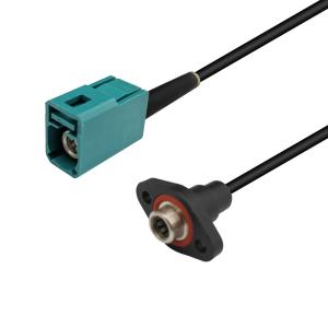 Quality Practical 4 GHz FAKRA To FAKRA Cable , HD Camera FAKRA Z Female Cable wholesale
