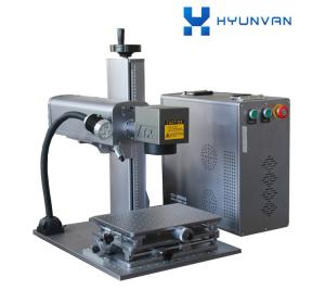 China High Performance Color 20W Fiber Laser Marking Machine For Metal , Bearing on sale