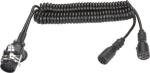 24V Adaptor Trailer Cable Electrical Coiled With Moulded Plug ISO1185/3717