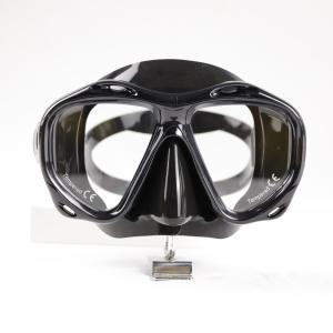 Quality Lightweight Spearfishing Scuba Diving Mask Goggles Black Silicone wholesale