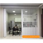 Waterproof Bathroom PVC Folding Door Partition Easy Installation