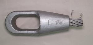 Quality EN 13411-4 1-5/8&quot; spelter socket 26mm Rope Wire Fitting wholesale