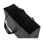 Customized Matte Black Paper Gift Shopping Bag for Retail of Handmade Luxury