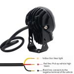 3inch 40w Motorcycle Skull Headlights External Spotlight LED Mini Driving Light