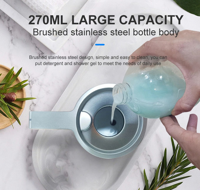 270ML USB Automatic Soap Dispenser Bathroom SUS304 Black