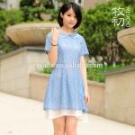 2015 Summer Hot European Style short Sleeve Lace Dress Girl's