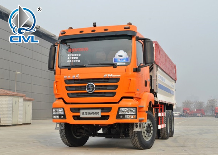 6x4 10 Wheels Shackman Heavy Duty Dump Truck For Mine Manual Transmission