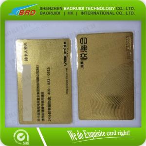 Quality Gold metal VIP card manufacturer from china wholesale