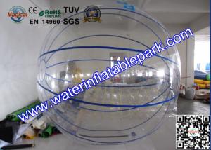 Quality Big Blue Strips Floating Inflatable Walk On Water Ball For Hire wholesale