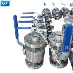 Oil Acid 1/2" Stainless Steel Flanged Ball Valve With Lever OEM
