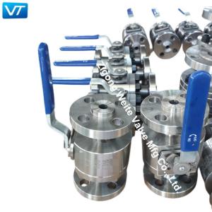 Quality Oil Acid 1/2&quot; Stainless Steel Flanged Ball Valve With Lever OEM wholesale