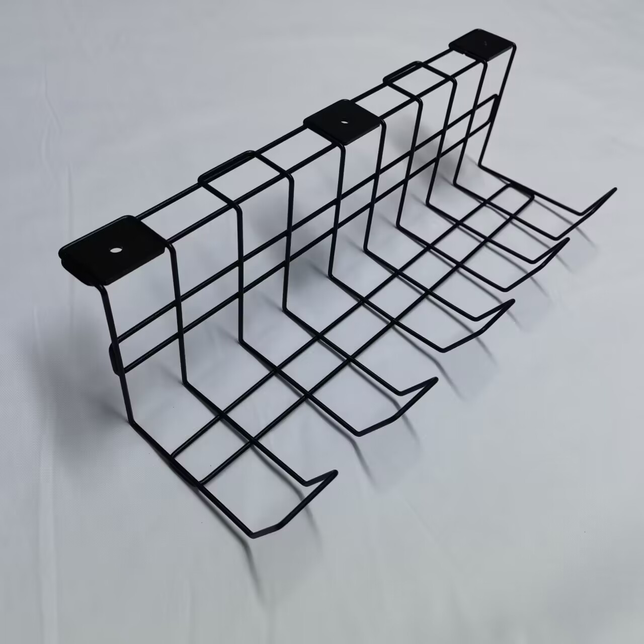 0.36kg Under Desk Cable Management Tray Metal Wire Cord Organizer Functional Design