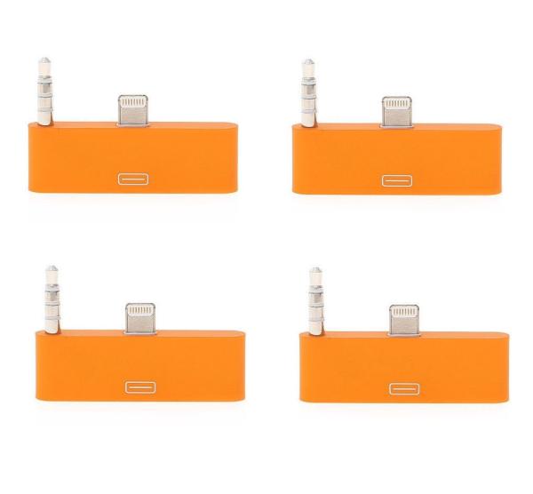 colorful 30pin to 8 Pin AUDIO ADAPTERS converter for iPhone 5 5s 5c Itouch Nano