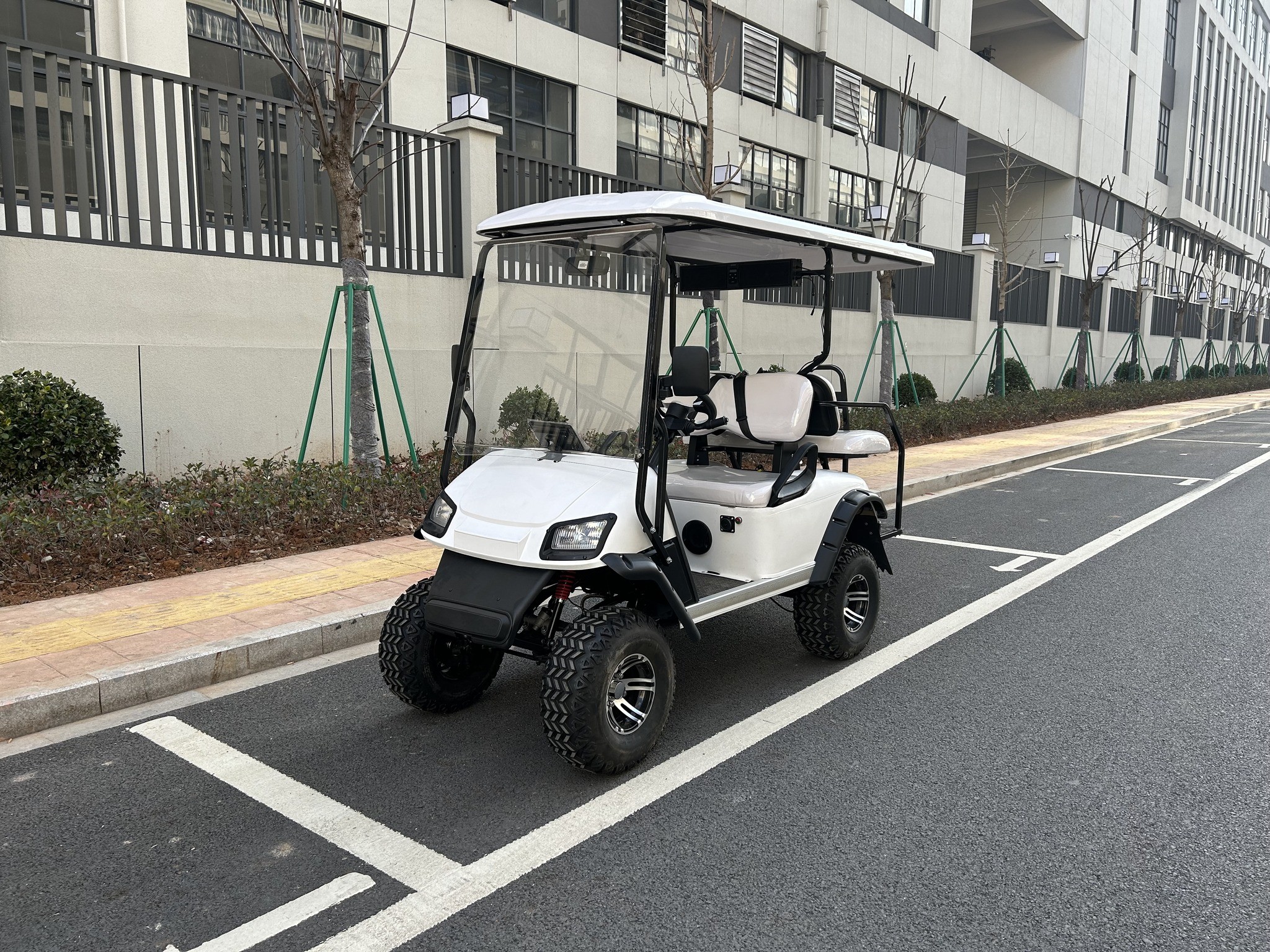 Effortlessly Conquer Slopes 4-Seater Golf Cart with Motor and Intelligent Control System