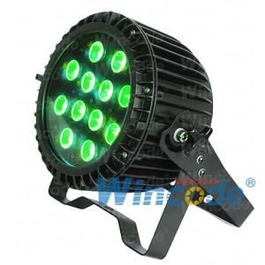 Quality 12*15 W 5 In 1 RGBWA Mini Flat LED Par Light Outdoor IP65 60 ° Beam Angle wholesale