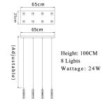 Long Crystal Staircase Chandelier Modern Design Indoor Lighting(WH-NC-100)
