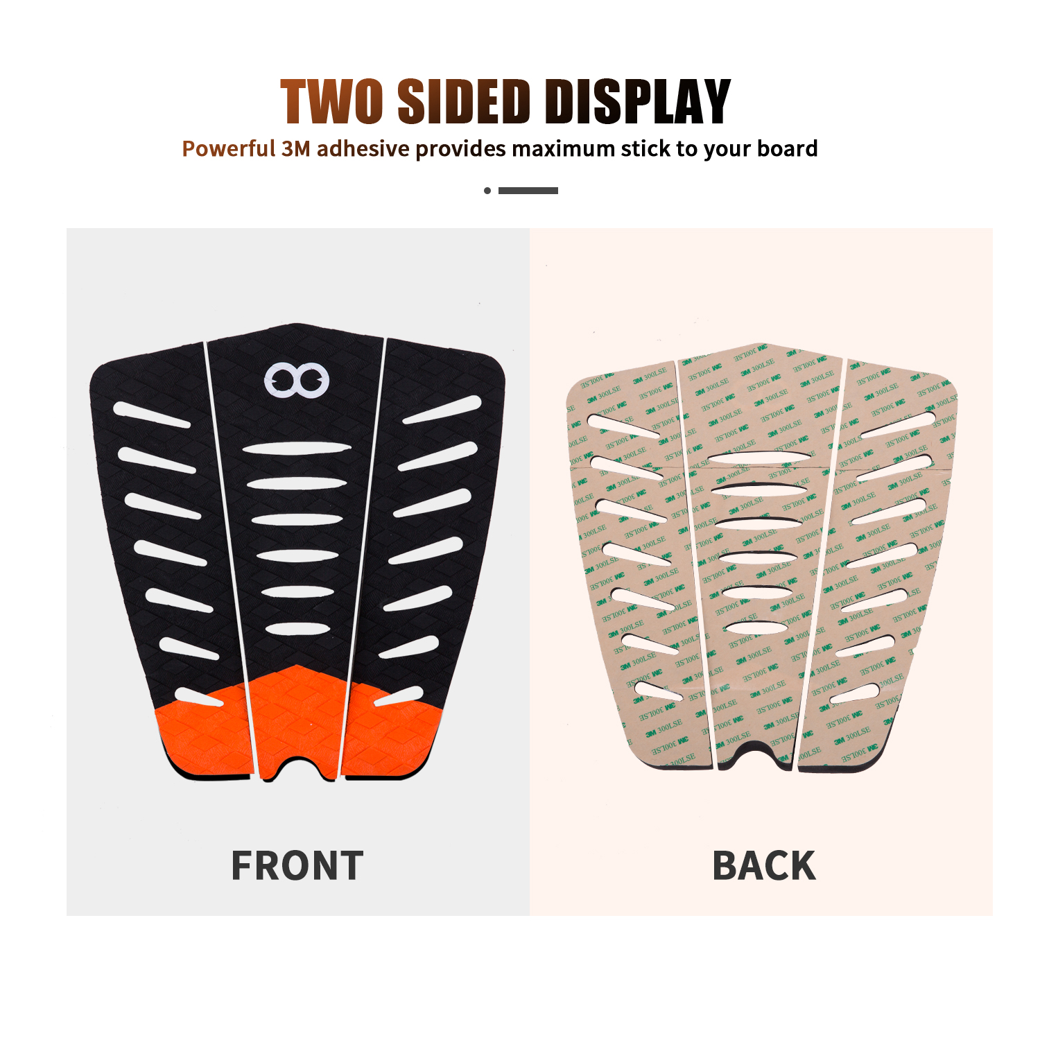 3M or Domestic Adhesive Surfboard Traction Pad for Deck Grip SUP Front Tail Pad