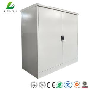 Quality 19 Inch Rack Outdoor Telecom Enclosure Double Bay Water Resistant wholesale