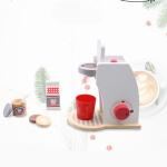Simulation Coffee Machine Wooden Miniature Kitchen Set For Baby Early Learning
