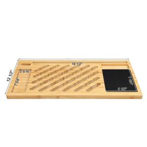 Quality Sustainable Portable Bamboo Laptop Desk Tray Stand Single Tier wholesale