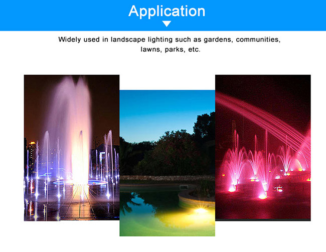 Waterproof IP68 9W Pool Inground Led Bulb White Color Aluminum Lamp Body