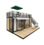 Wall 50/75/100mm Wave Sandwich Panel Detachable Container Customized 20ft Pop-Up