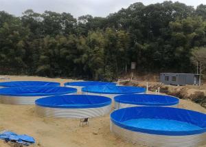 Quality Fish Farming Bolted 27cbm 2740mm Aquaculture Water Tanks wholesale