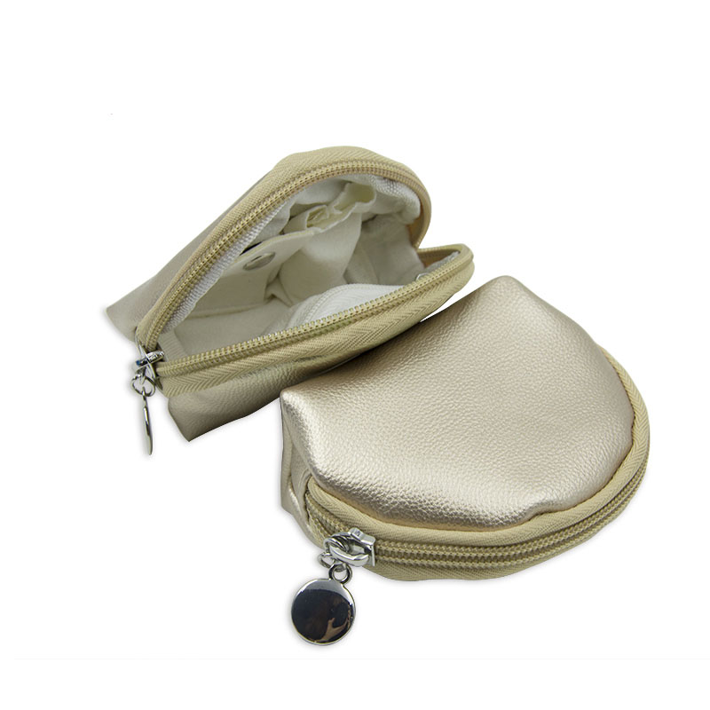 Colorful Gift Leather Jewelry Bag Leather Material Dust Resistant Durable