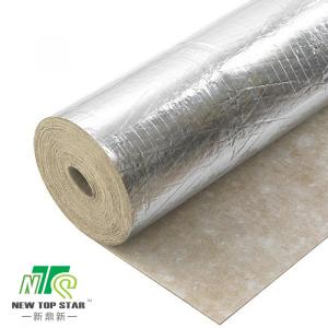 Quality Green Hardwood Flooring Underlayment 2mm Silver Film Rubber Acoustic Underlay wholesale