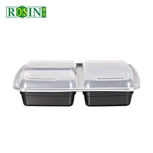 Quality Square 3 Compartment Takeaway Food Container 1000ml Disposable Takeaway Containers wholesale