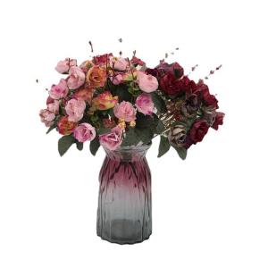 Quality Silk 21-Diamond Roses Autumn Bouquet for Weddings and Home Decor in Autumn Colors wholesale