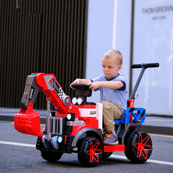 Unisex 6v All-electric Ride On Construction Truck Car with Music 2023 PP Plastic