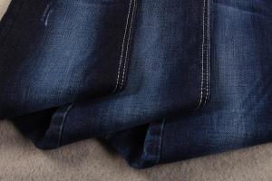 Quality 339 Gsm 10 Oz Soft Touch Indigo Cotton Slub Elastic Denim Fabric Blue Jeans Material wholesale