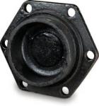 Mechanical Joint Cast Iron Pipe Fittings Short Body Tapped Cap Solid Plug