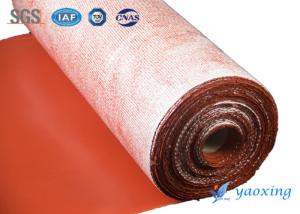 Quality Fireproof Silicone Rubber Coated Fiberglass Cloth 220 Degree Working Temperature wholesale