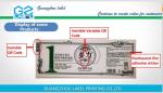 Professional Customized Label Sticker Water Dissolvable Washdown Resistant