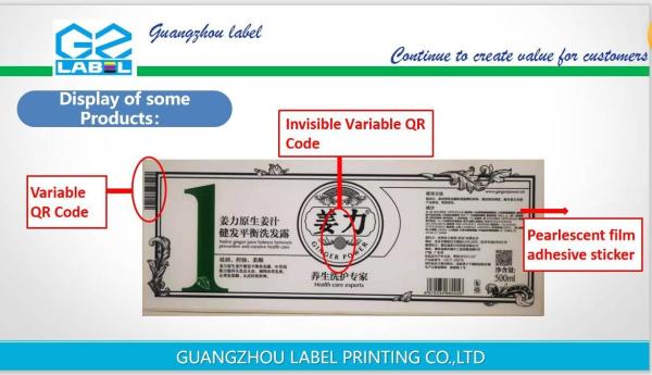 Professional Customized Label Sticker Water Dissolvable Washdown Resistant
