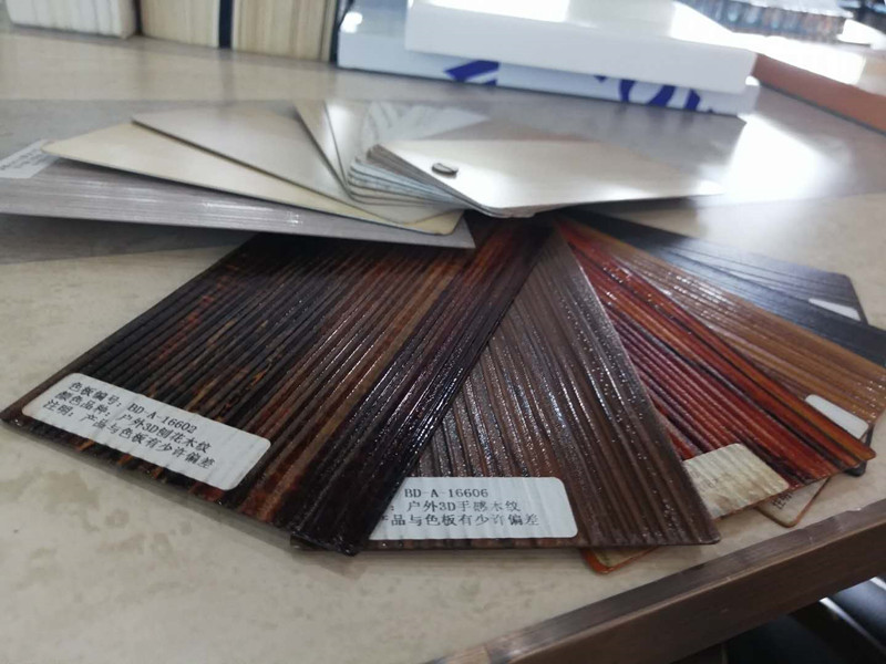 3D wood grain aluminum composite panel 
