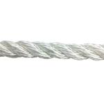 White 3 Strands Rope Twisted Nylon Rope 12mm Marine Rope