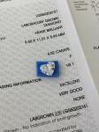 Synthetic Light Heart Lab Grown Diamonds 4.02 Carat F VS1